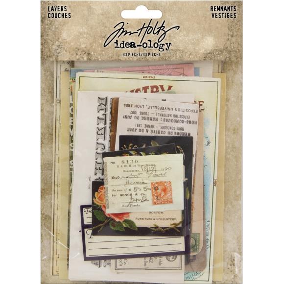 Remnants Layers (33/pk) - Tim Holtz 'Idea-Ology' Collection