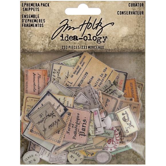 Ephemera Snippets- Curator (233/pk) - Tim Holtz 'Idea-Ology' Collection
