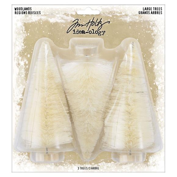 5 inch Woodland Trees Trio - Tim Holtz 'Idea-Ology' Collection
