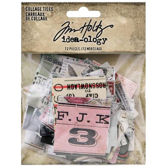 Collage Tiles (72/pk) - Tim Holtz 'Idea-Ology' Collection