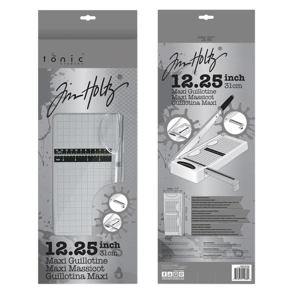 Two packages of Tim Holtz 12.25 inch Maxi Guillotine craft tool on a white background.