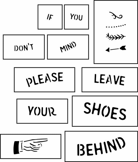If You Don't Mind Sign Bar Kit | JRV Stencil Designed by Debi from Debi's Design Diary