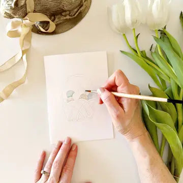 Easter Paintable Watercolor Notecards- Emily Lex Studio