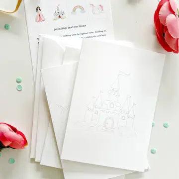 Fairytale Paintable Watercolor Notecards- Emily Lex Studio