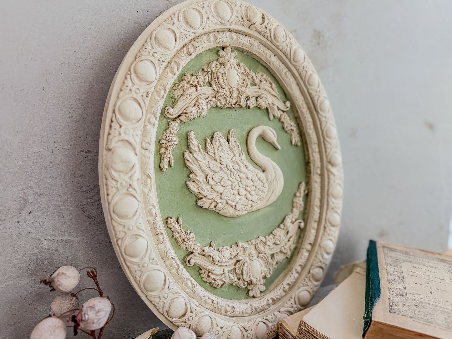 Swans - 6" x 10" Decor Mould