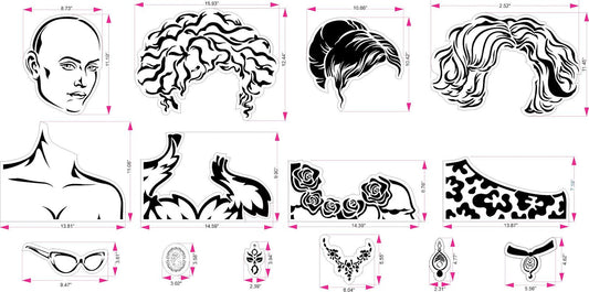 Portrait Mode | JRV Stencil Designed by Debi from Debi's Design Diary