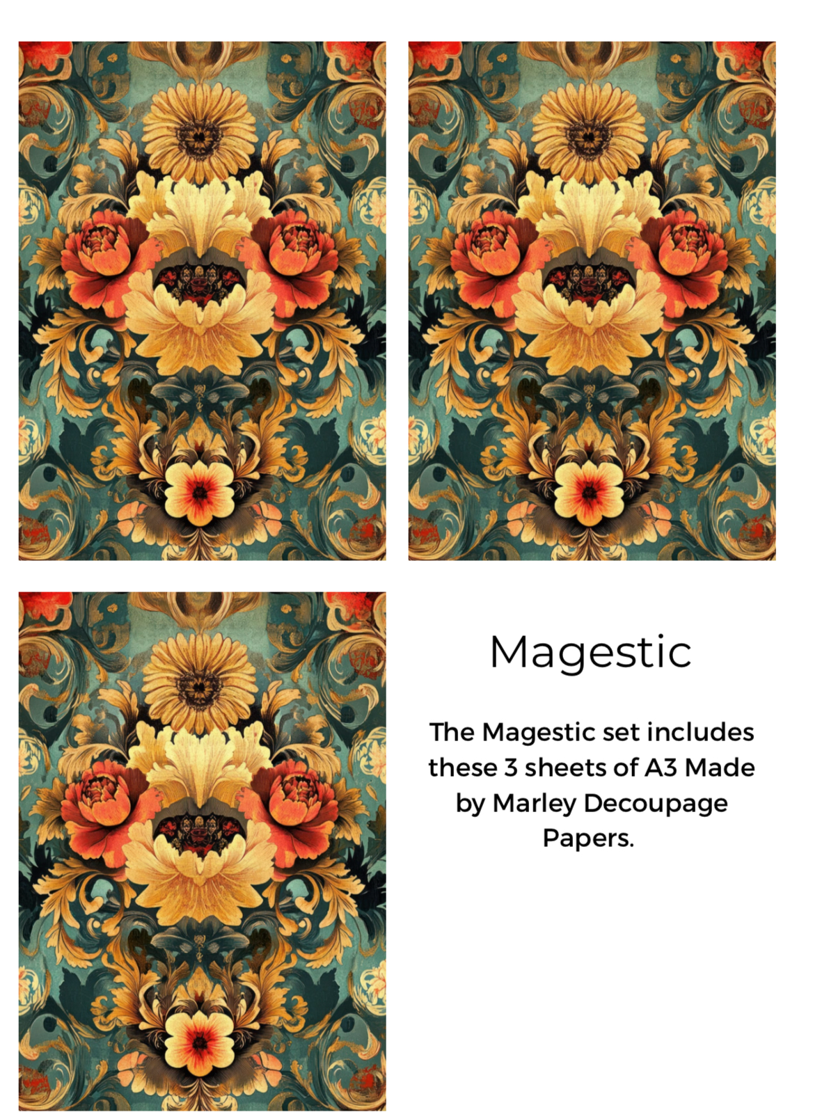 Majestic - Decoupage Paper