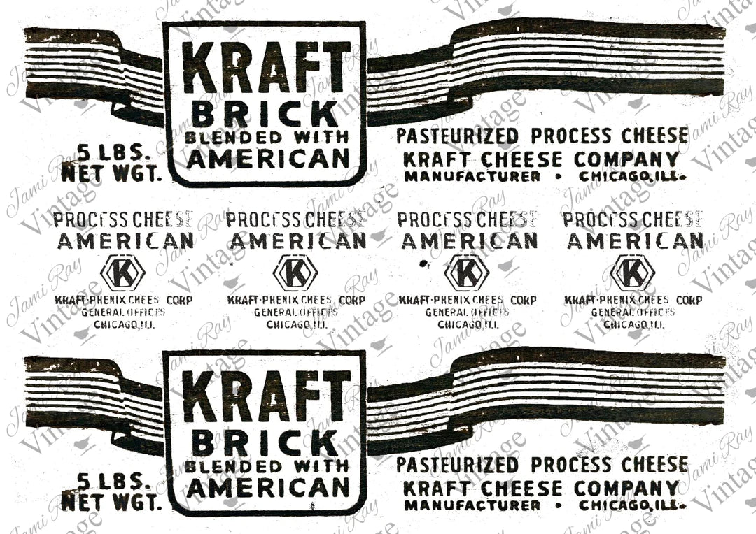 Kraft Cheese Label | JRV Rice Paper A4