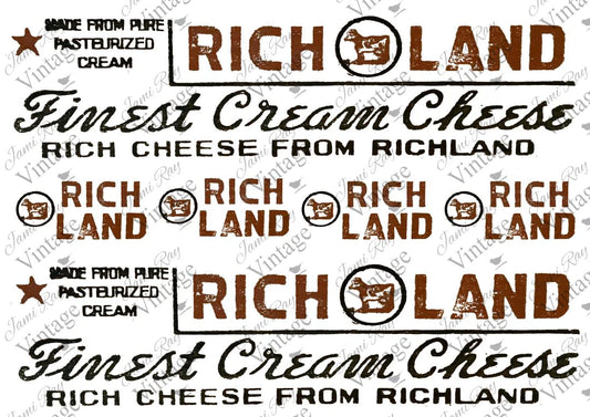 Rich Land Label | JRV Rice Paper A4