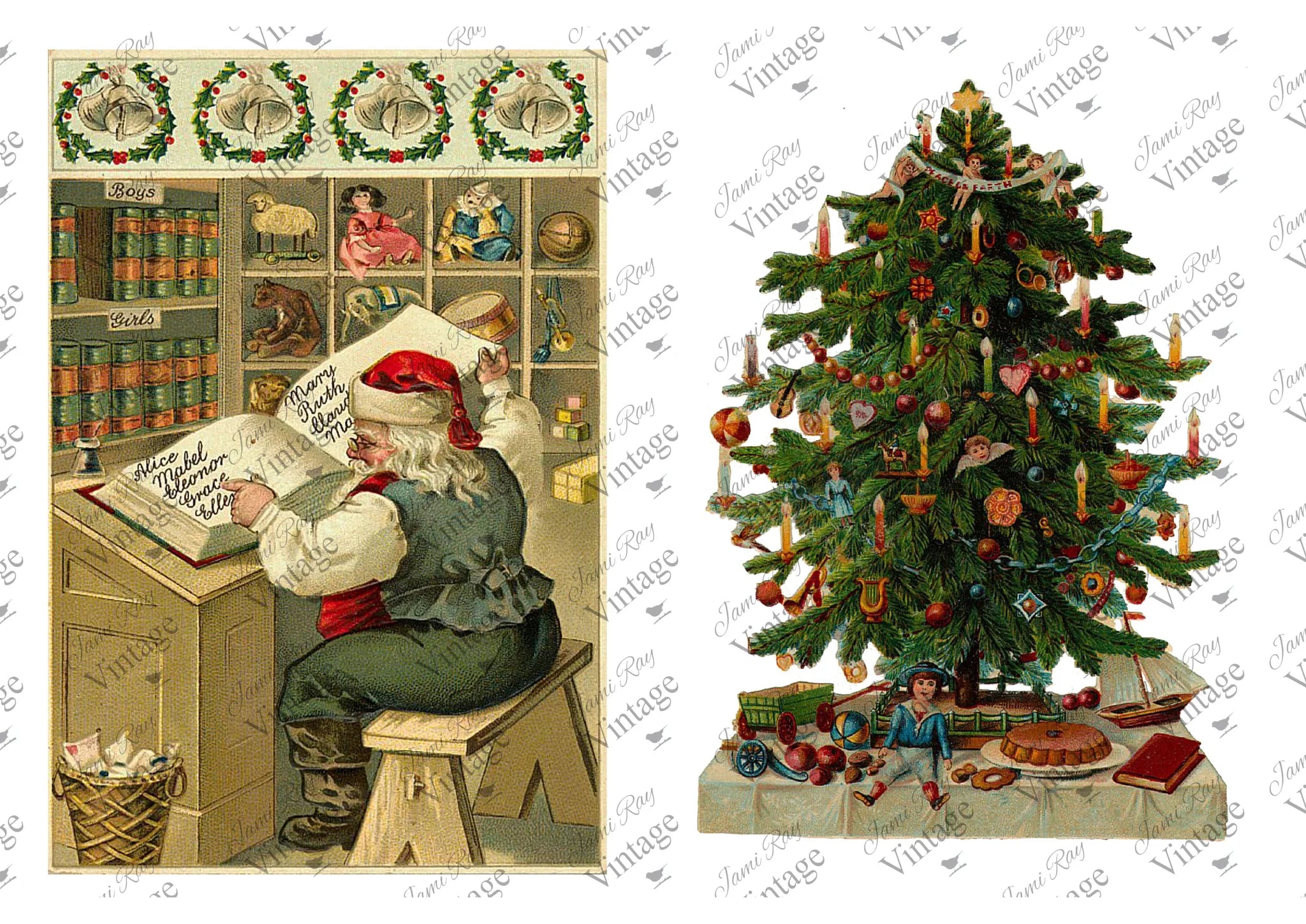 Santa Workshop| JRV A4 Rice Paper – Mama Bear Blue