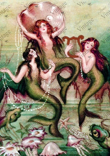 Mermaids | JRV Rice Paper A4