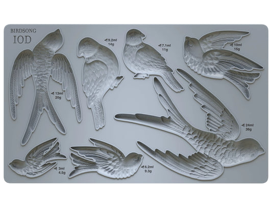 Birdsong - 6" x 10" Decor Mould - IOD