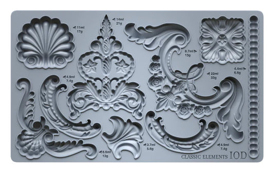 Classic Elements - 6"x 10" Decor Mould - IOD