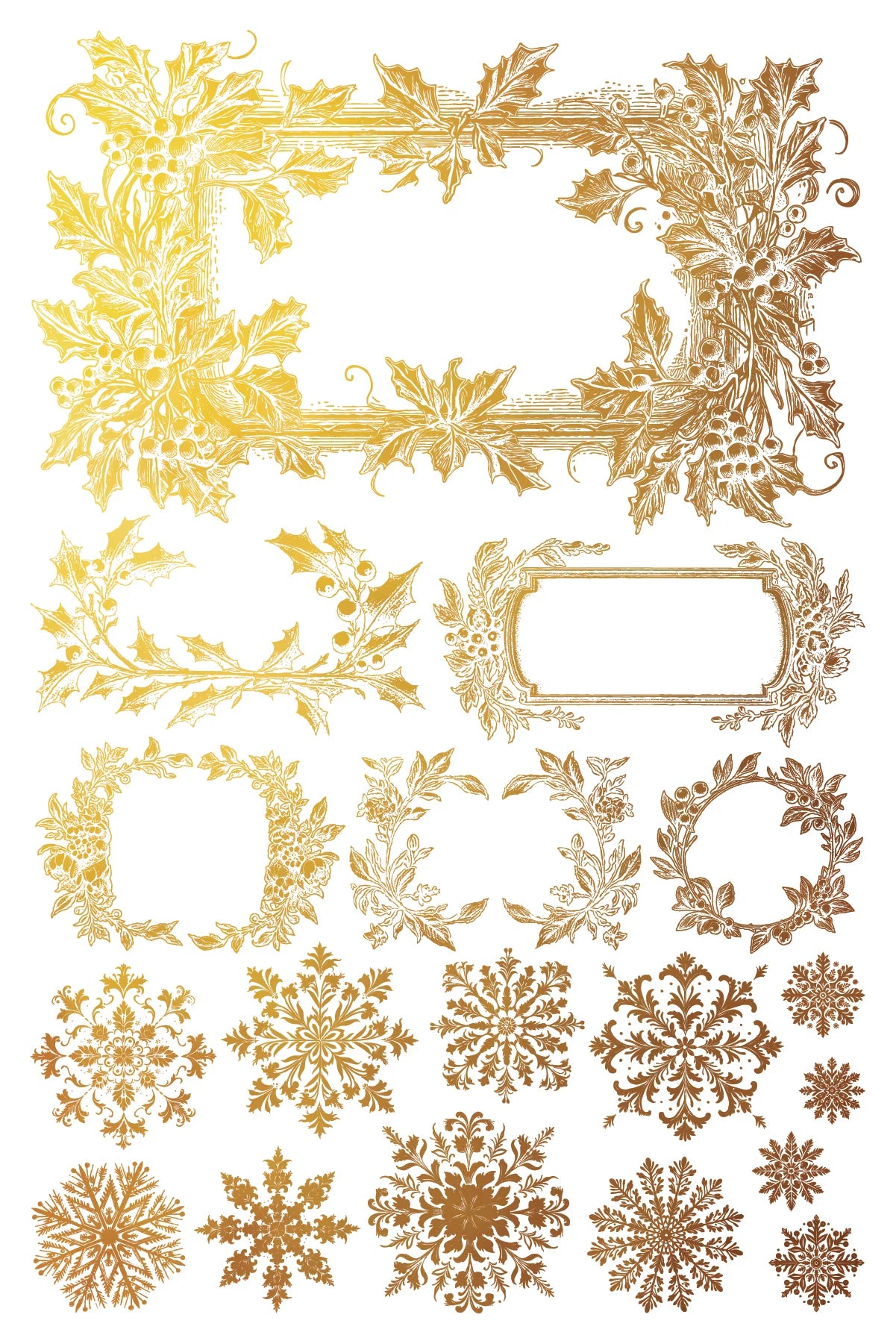 Tinsel Gilded Foil transfer- IOD Transfer 8 x 12