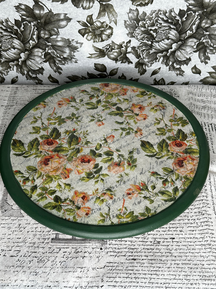 Burlap Roses - 21" x 29" Decoupage Paper