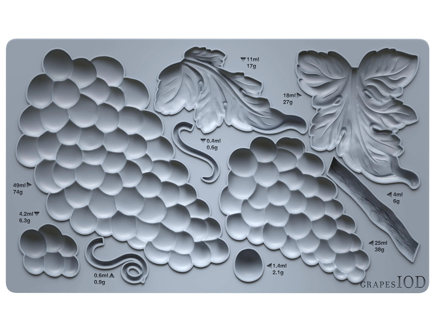 Grapes - 6" x 10" Decor Mould