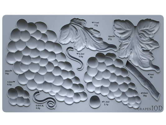 Grapes - 6" x 10" Decor Mould