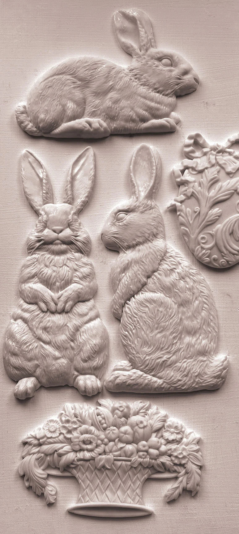 Les Lapins - 6" x 10" Decor Mould - IOD