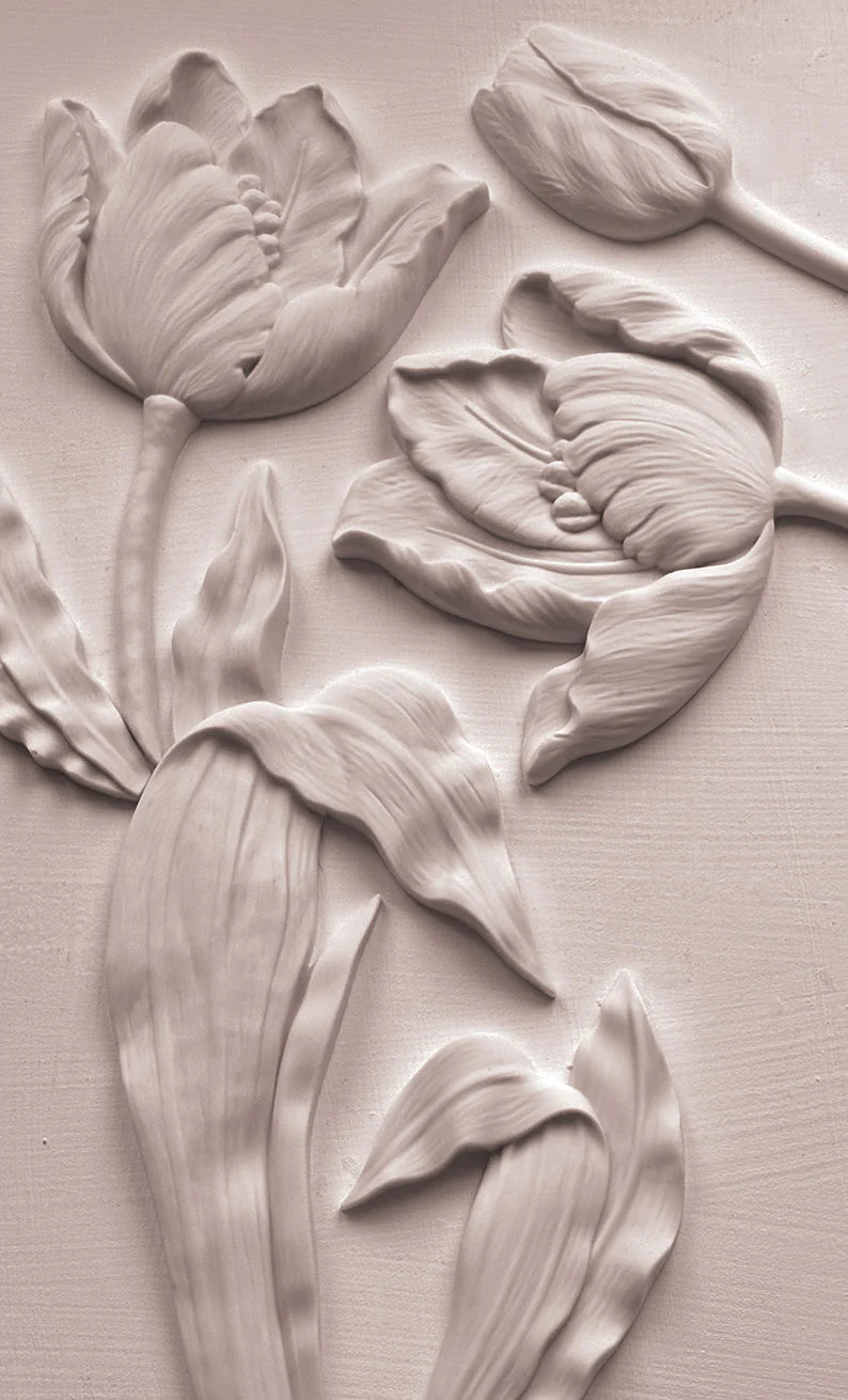Tulips - 6" x 10" Decor Mould - IOD