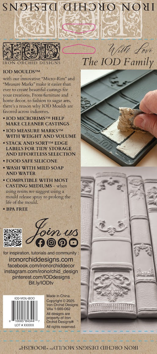Bookish - 6" x 10" Decor Mould