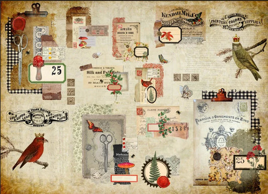 Scrappy Christmas - 21" x 29" Decoupage Paper - July 2026