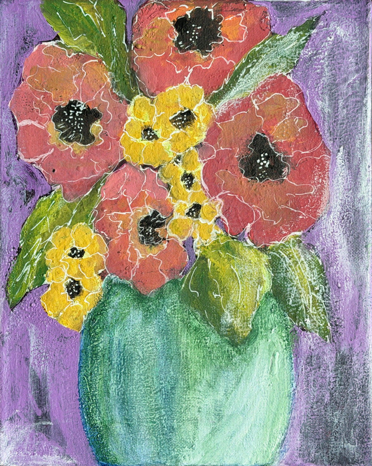 "Bold Floral"- fine art print by Aimee Robinson
