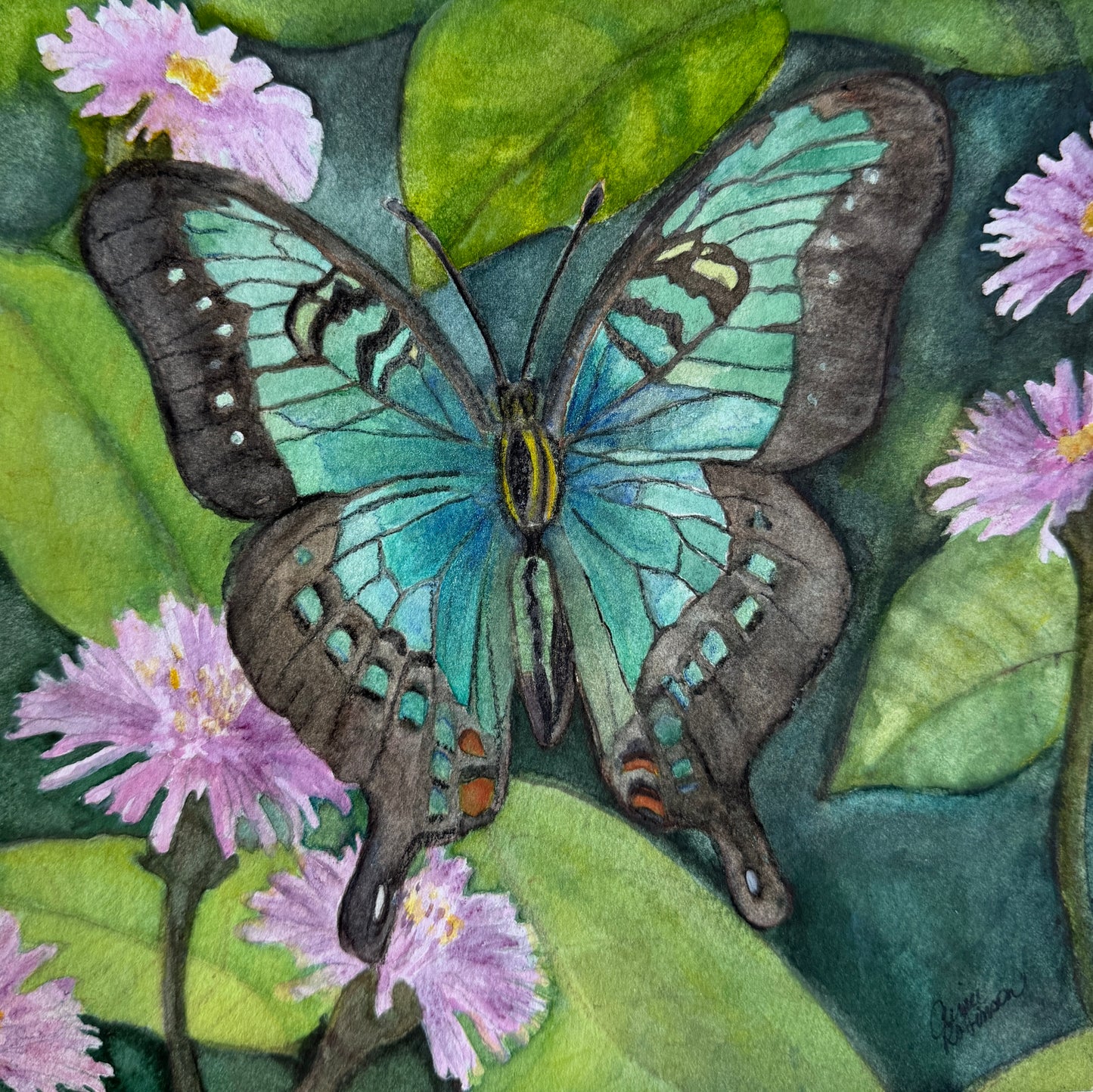 "Blue Butterfly" - find art print by Aimee Robinson