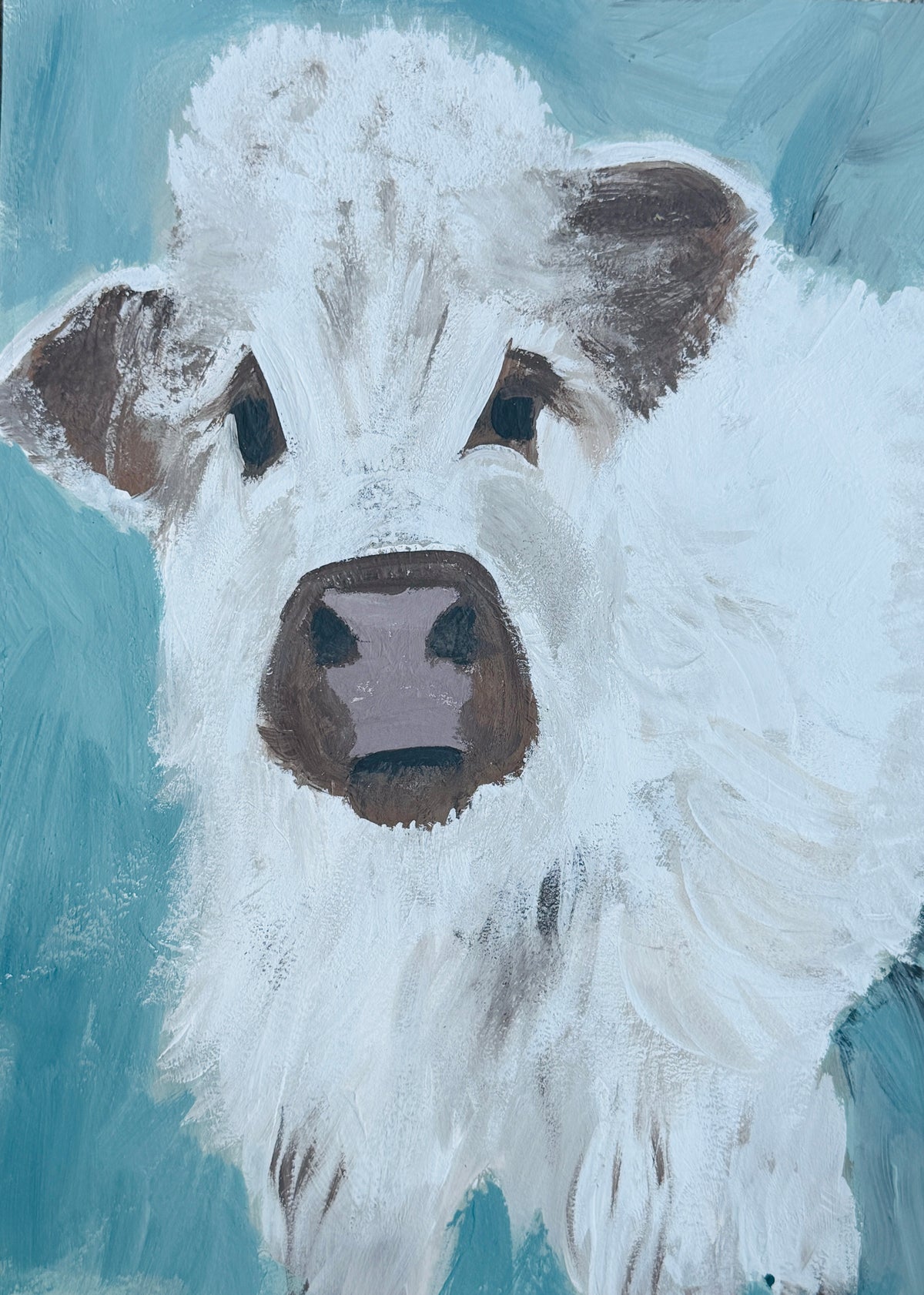 "Baby Highland Cow" - fine art print by Aimee Robinson