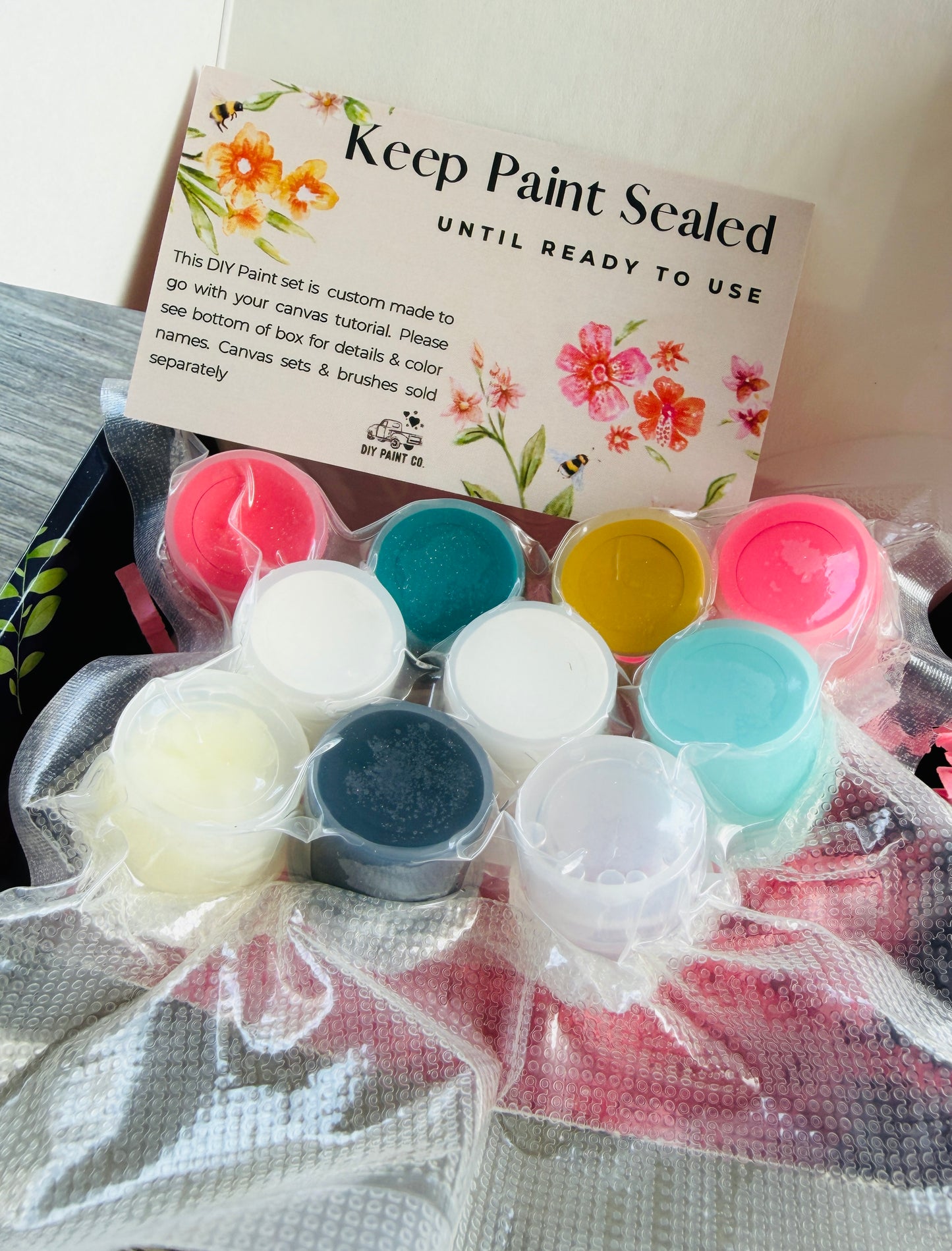 DIY Artist Paint Box for Stencil Mixed Media Bird KIT by DIY Paint