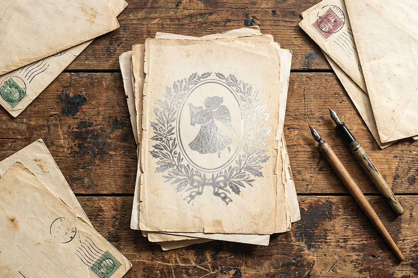 Angels Sing - 8" x12" Gilded Foil Transfer Pad