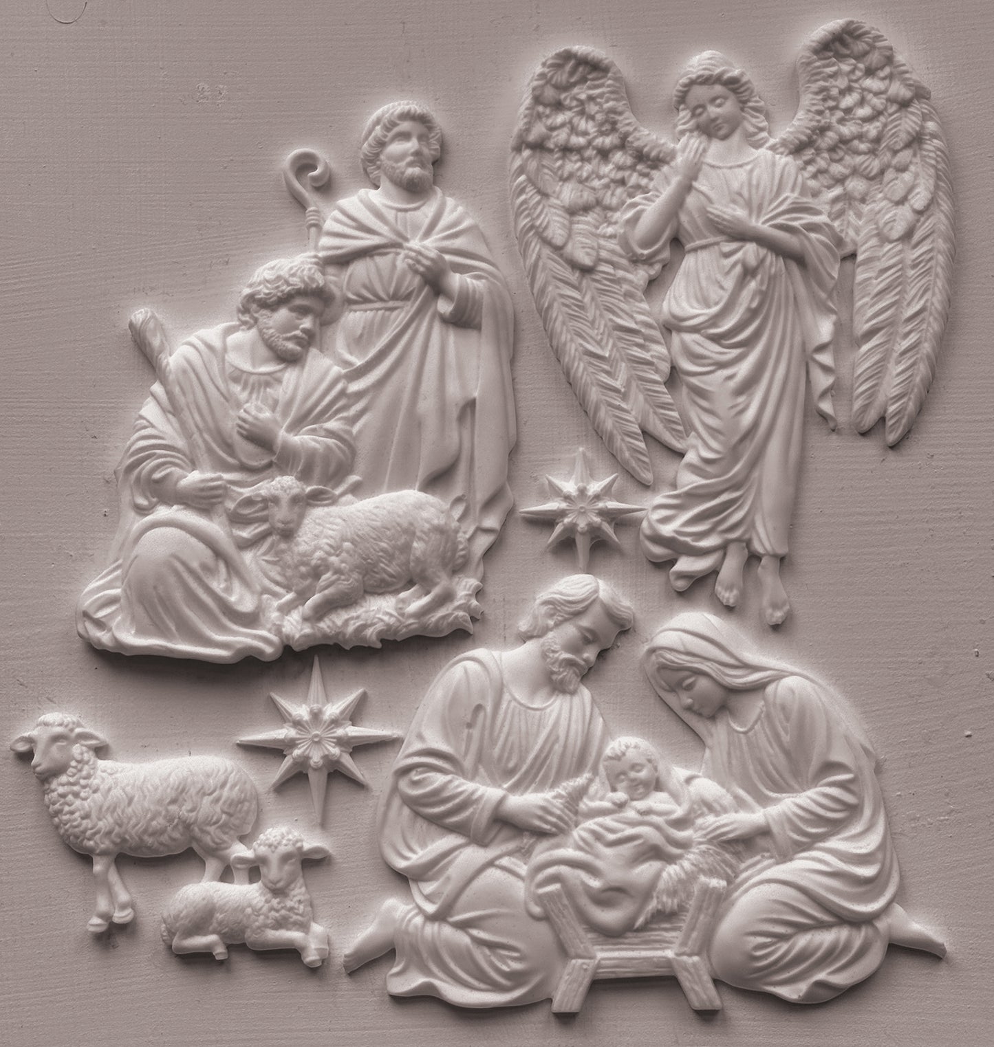 Silent Night - 6" x 10" Holiday Decor Mould