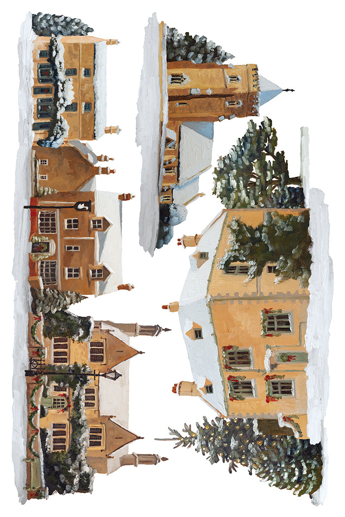 A Cotswold Christmas - 8" x 12" Holiday Transfer Pad