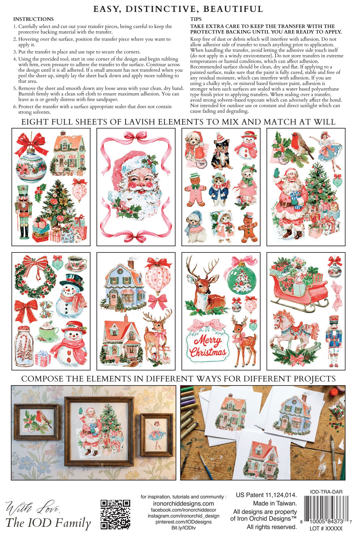 Darling Holiday - 8" x 12" Transfer Pad