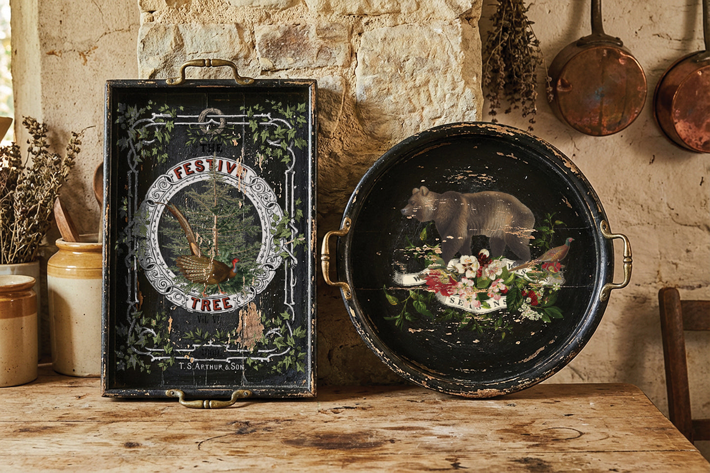 Stag Tavern - 8" x 12" Holiday Transfer Pad