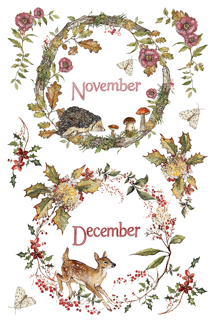 The Bramblewood Diaries - 8" x 12" Seasonal Transfer Pad