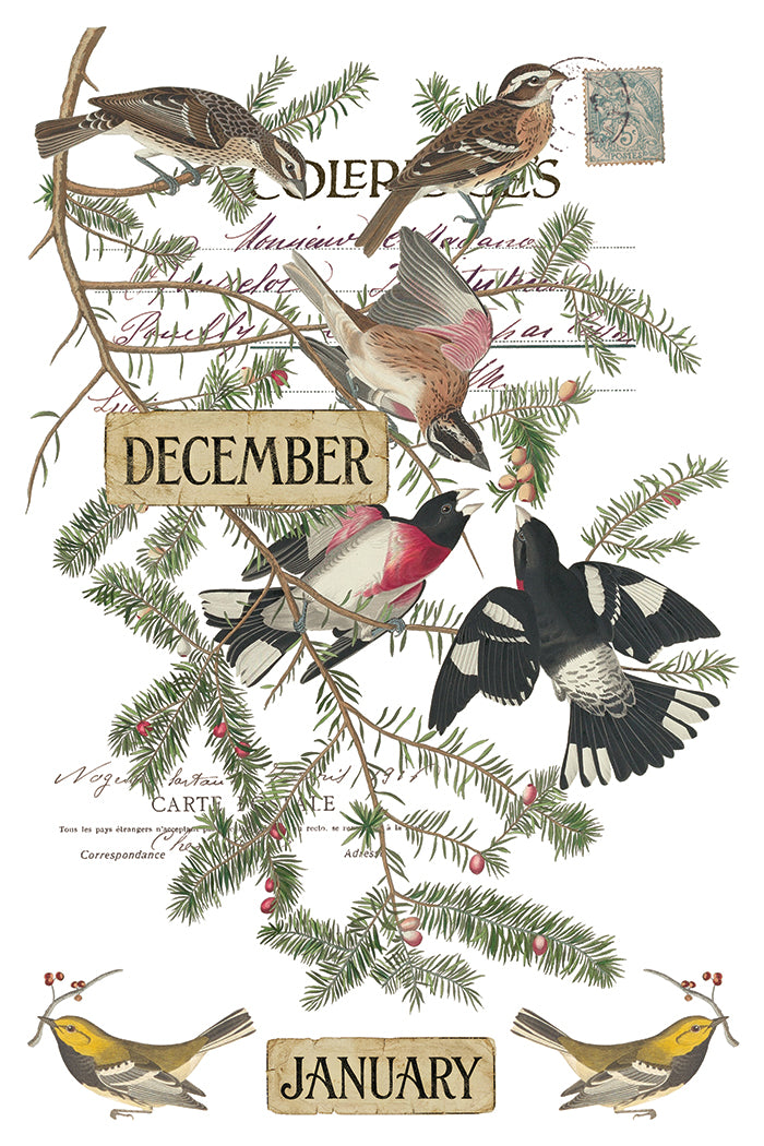 Winter's Calling - 8" x 12" Holiday Transfer Pad