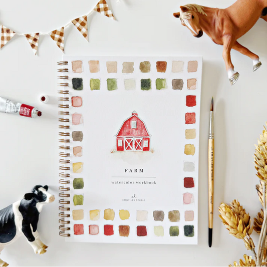 Farm Watercolor Workbook - Emily Lex Studio