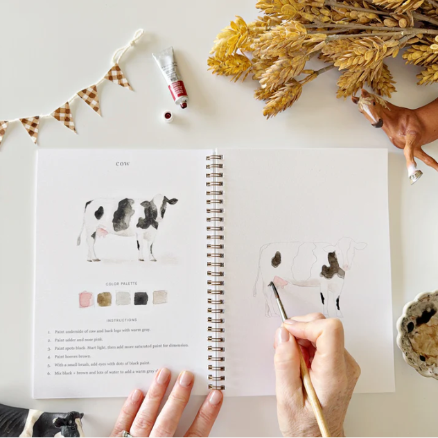 Farm Watercolor Workbook - Emily Lex Studio