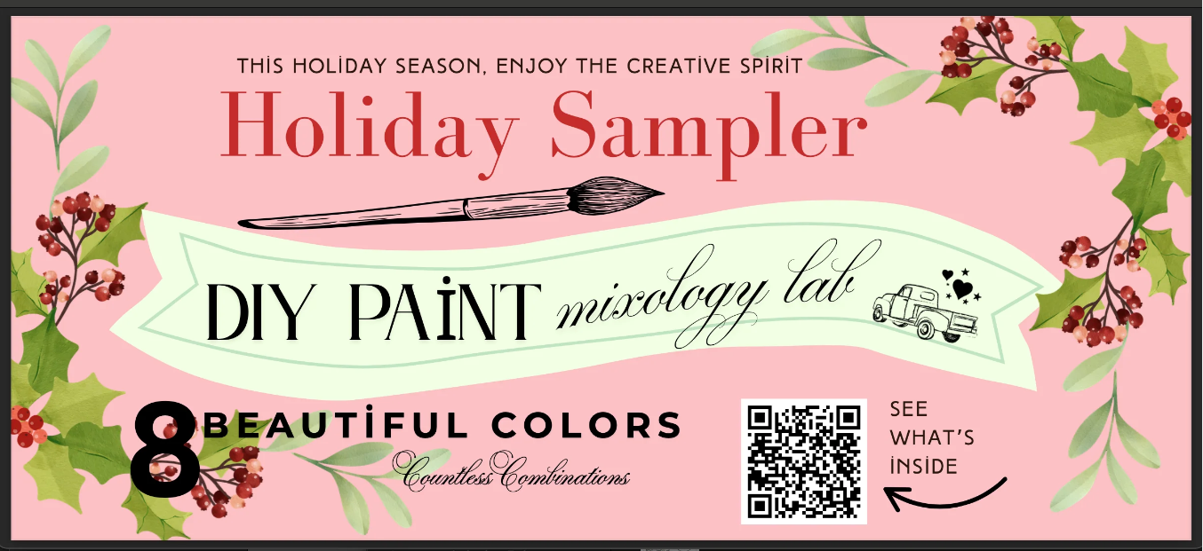 Holiday Sampler Box - 8 DIY Sample Colors and Project Ideas Brochure