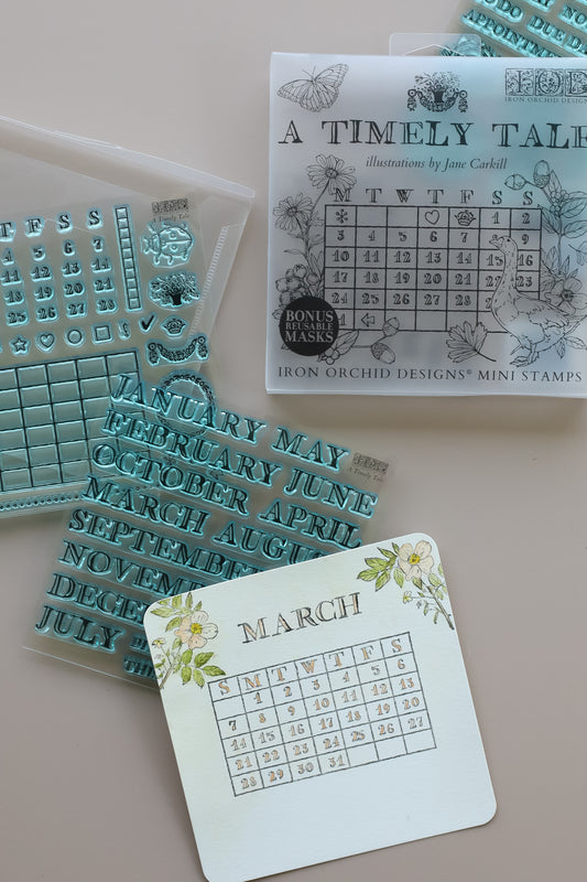 A Timely Tale - 6” x 6” Stamp Set