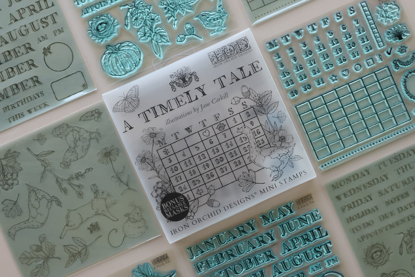 A Timely Tale - 6” x 6” Stamp Set
