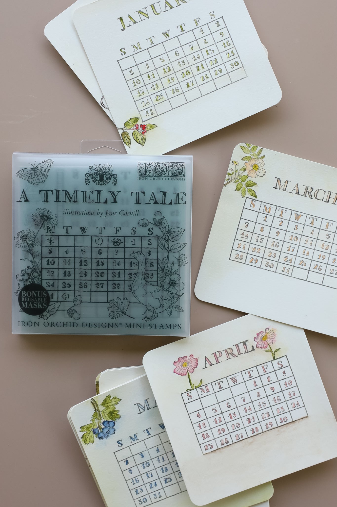 A Timely Tale - 6” x 6” Stamp Set