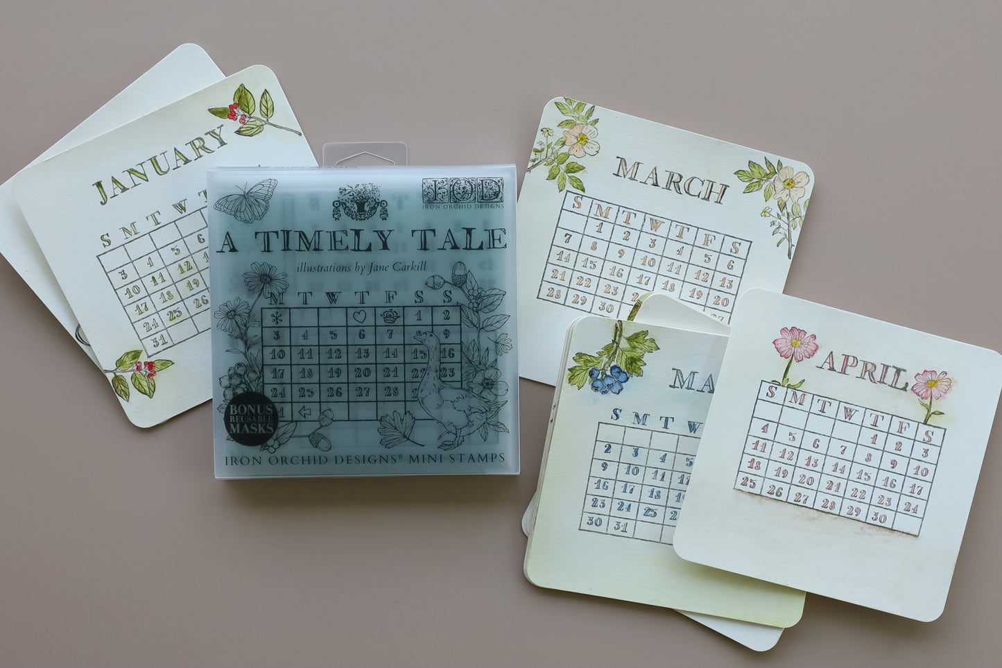 A Timely Tale - 6” x 6” Stamp Set