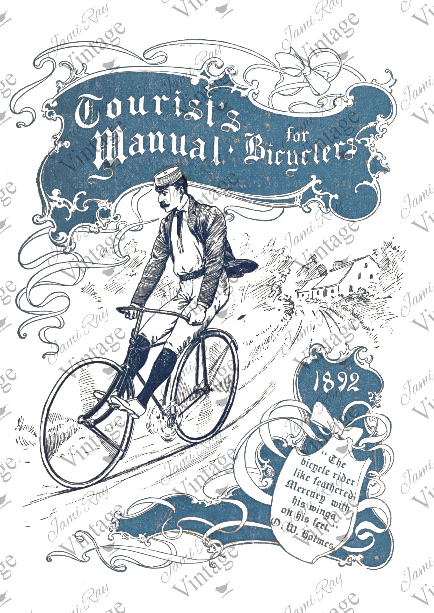 Bicycle Tourist | JRV A4 Rice Paper