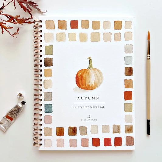 Autumn Watercolor Workbook- Emily Lex Studio