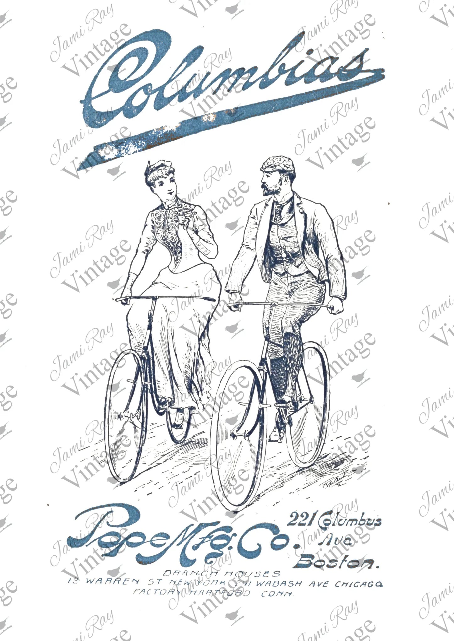 Columbias Bicycle| JRV A4 Rice Paper