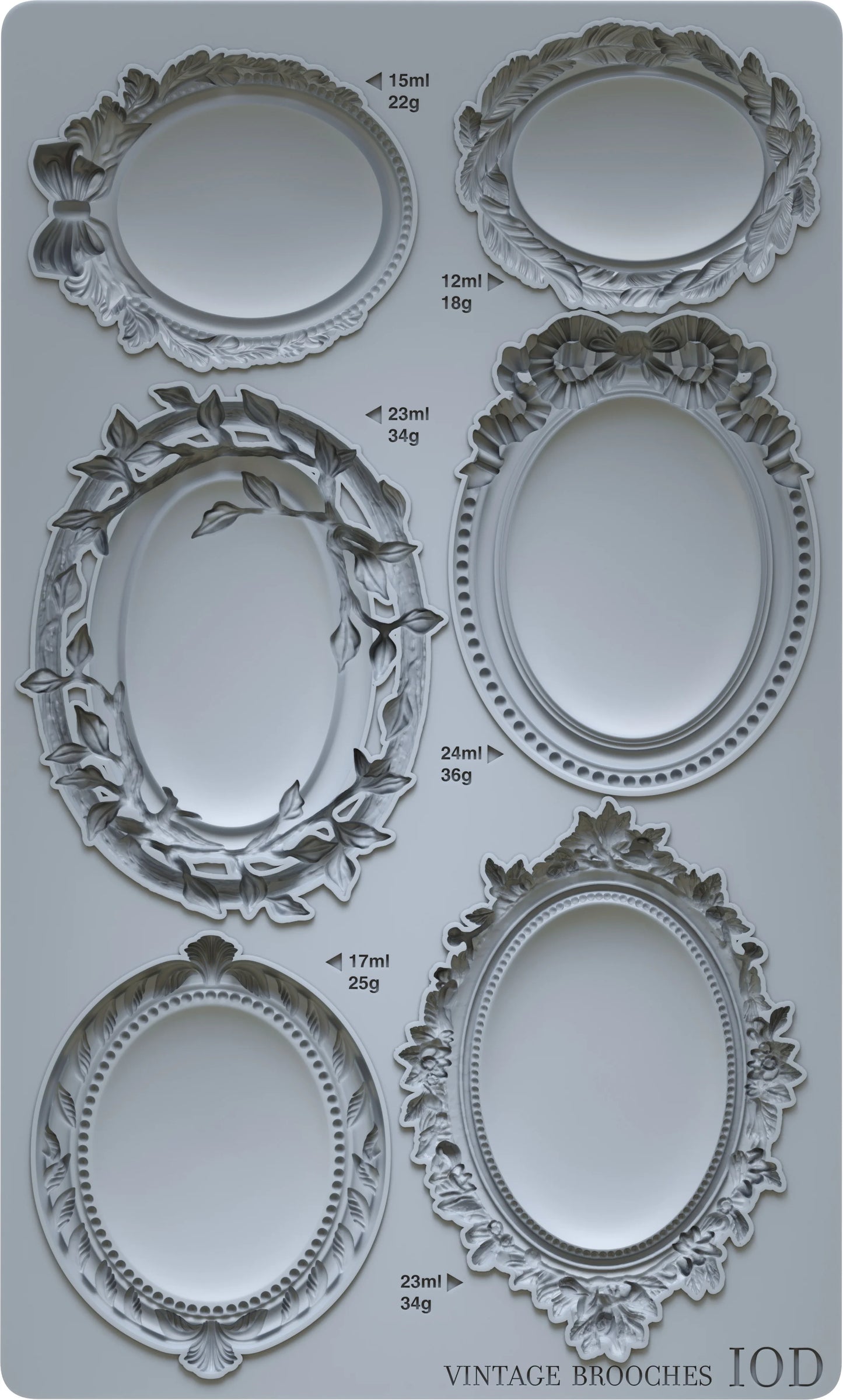 Vintage Brooches mould- IOD