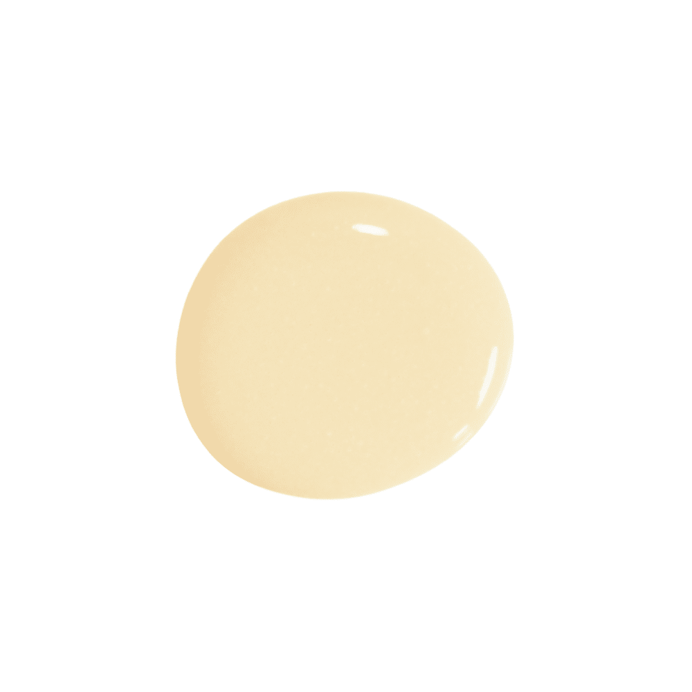 A dollop of milk paint in the shade "Butter" on a white background.