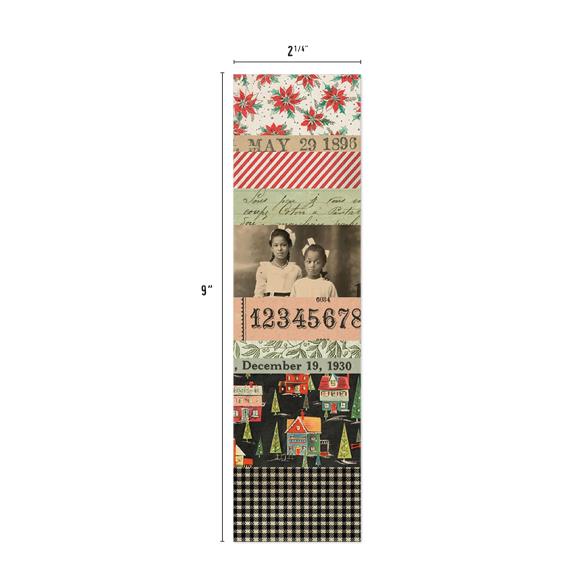 Collage of vintage images and text on a white background