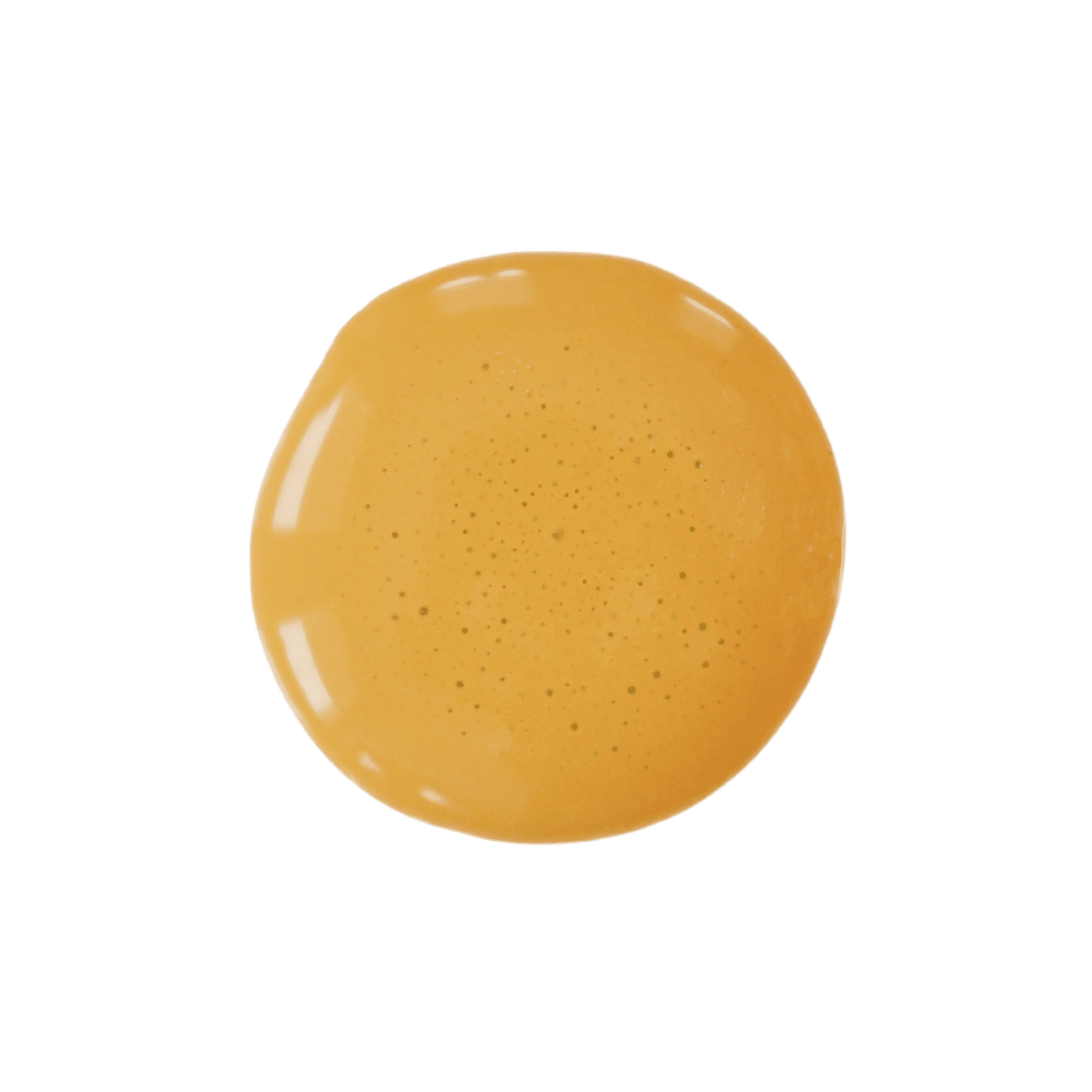 A dollop of milk paint in the color Curry, laying against a white background.